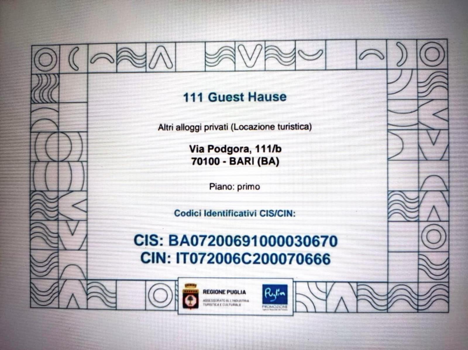 111 Guest House Бари Екстериор снимка